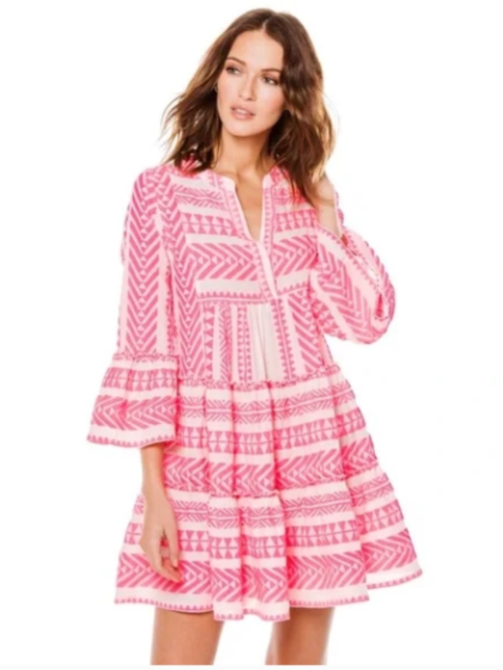 {Devotion} Ella Tiered Cotton Dress NWT - Picture 7 of 8